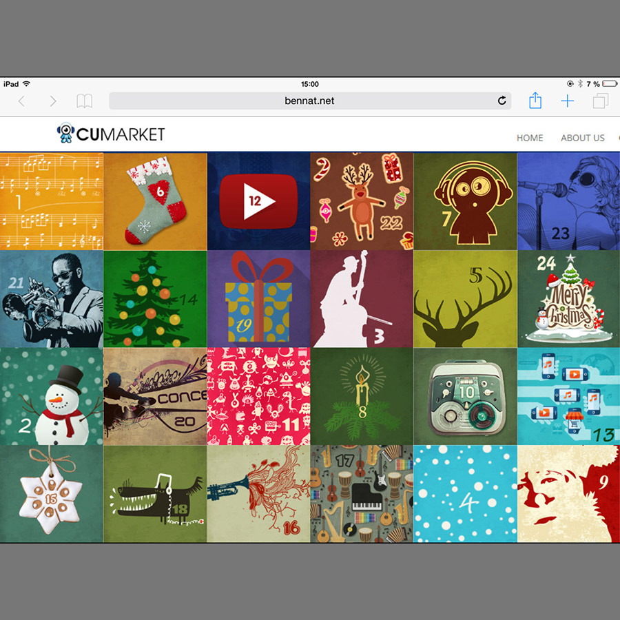Cugate Weihnachtskalender Christian Bennat Beratung Design HTML UX UI