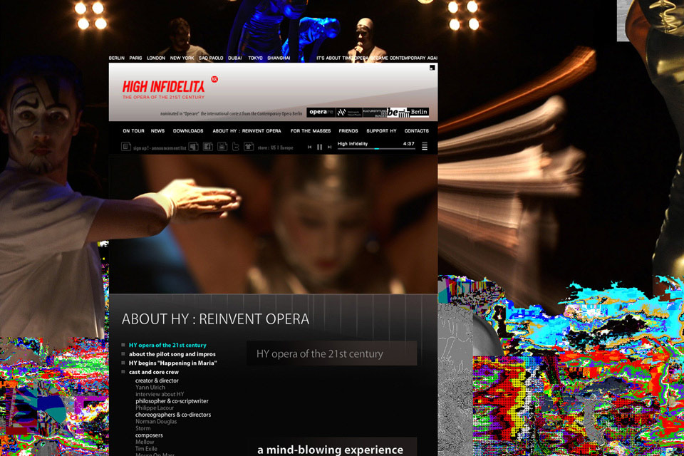 HY Opera Christian Bennat Website Flash Programmierung Multi Medialer Event Oper Theater Tanz
