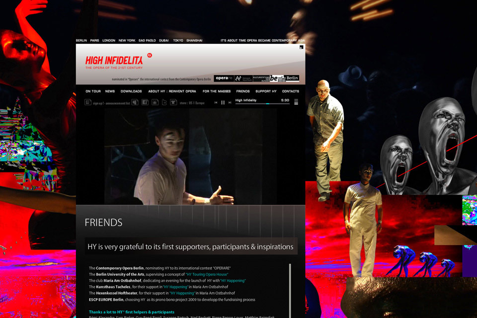 HY Opera Christian Bennat Website Flash Programmierung Multi Medialer Event Oper Theater Tanz