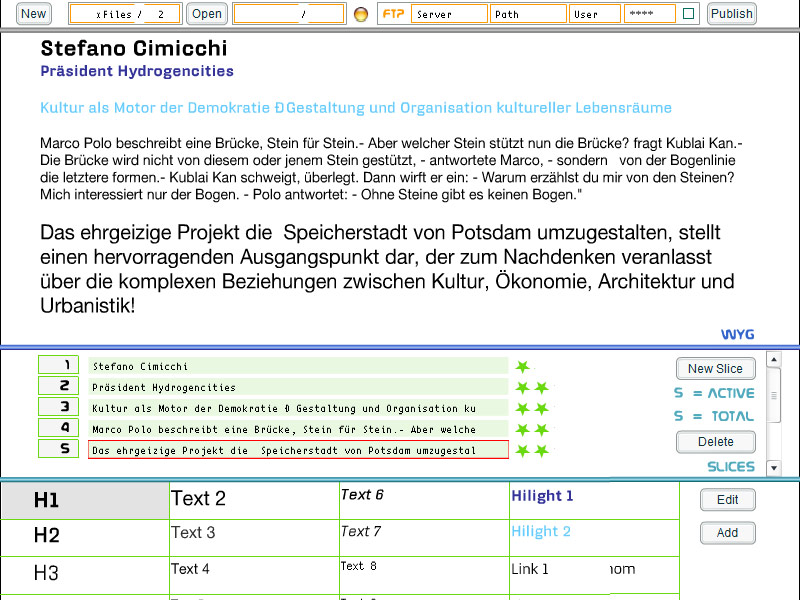 Milkiway Christian Bennat Konzept Projekt HTML Flash UX UI