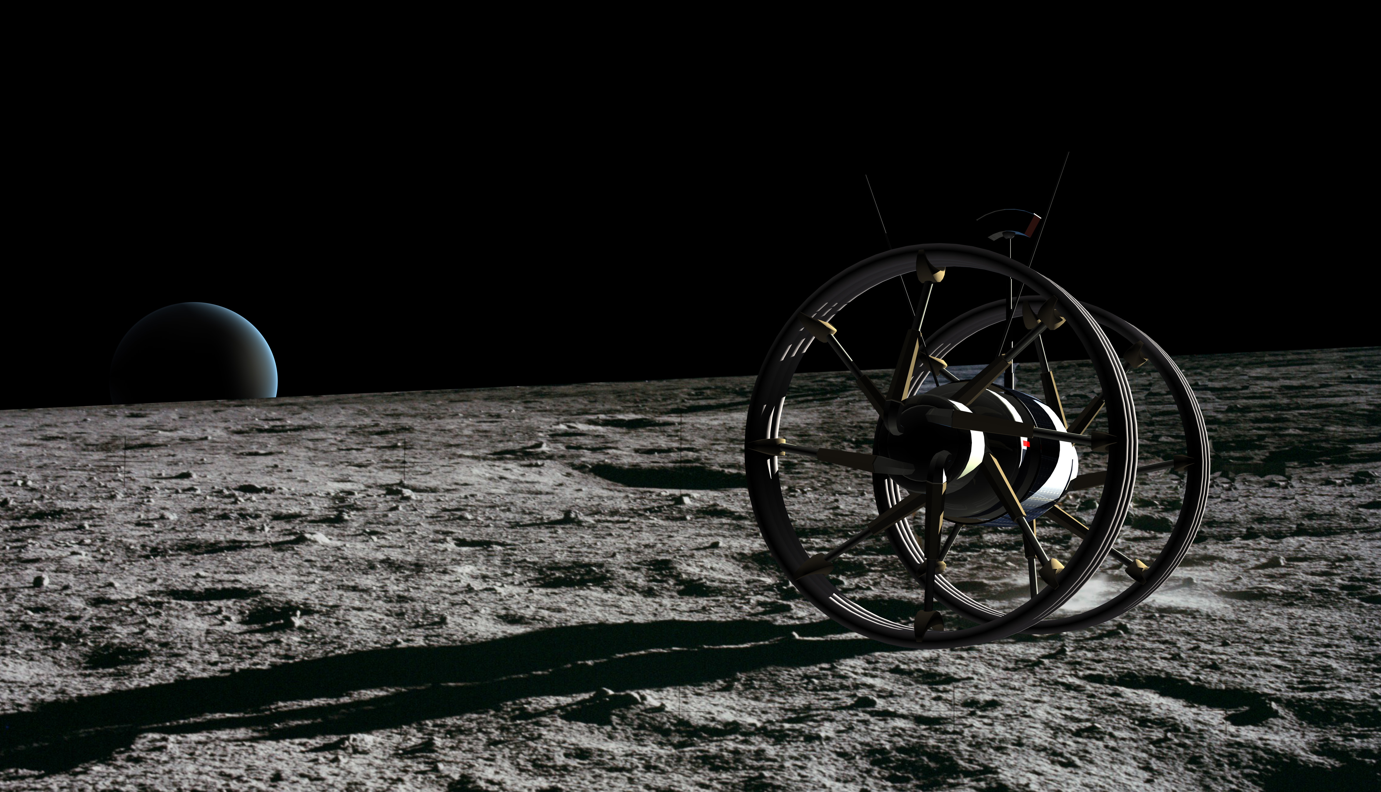 c-rove Moon Rover Vehicle Objekt GLXP Google Lunar Xprice c-base Open moon Openmoon Christian Bennat Projekt Konzept Design Marten Suhr