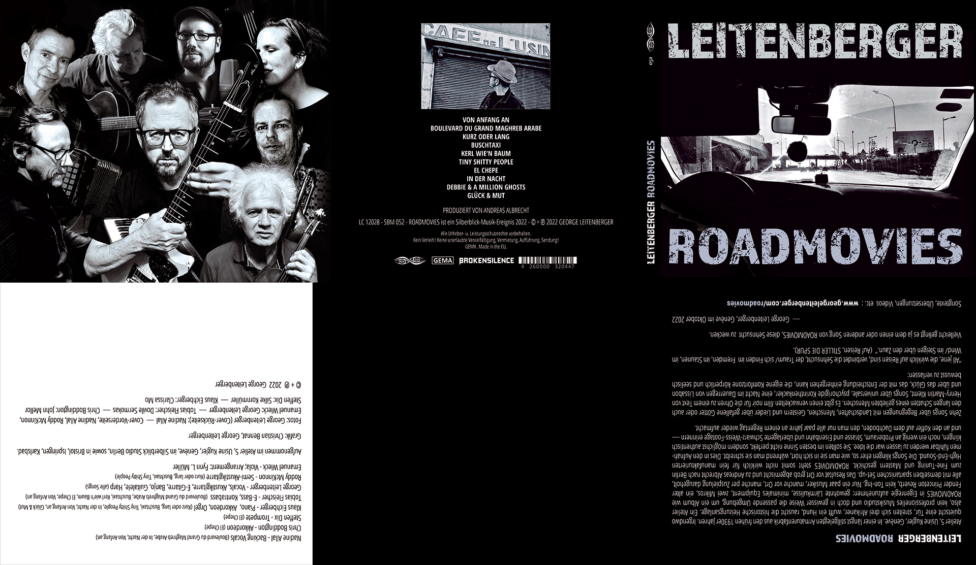 Musik-CD-George-Leitenberger-Roadmovies-DigiPack-Layout-Design-Christian-Bennat-Berlin-2022
